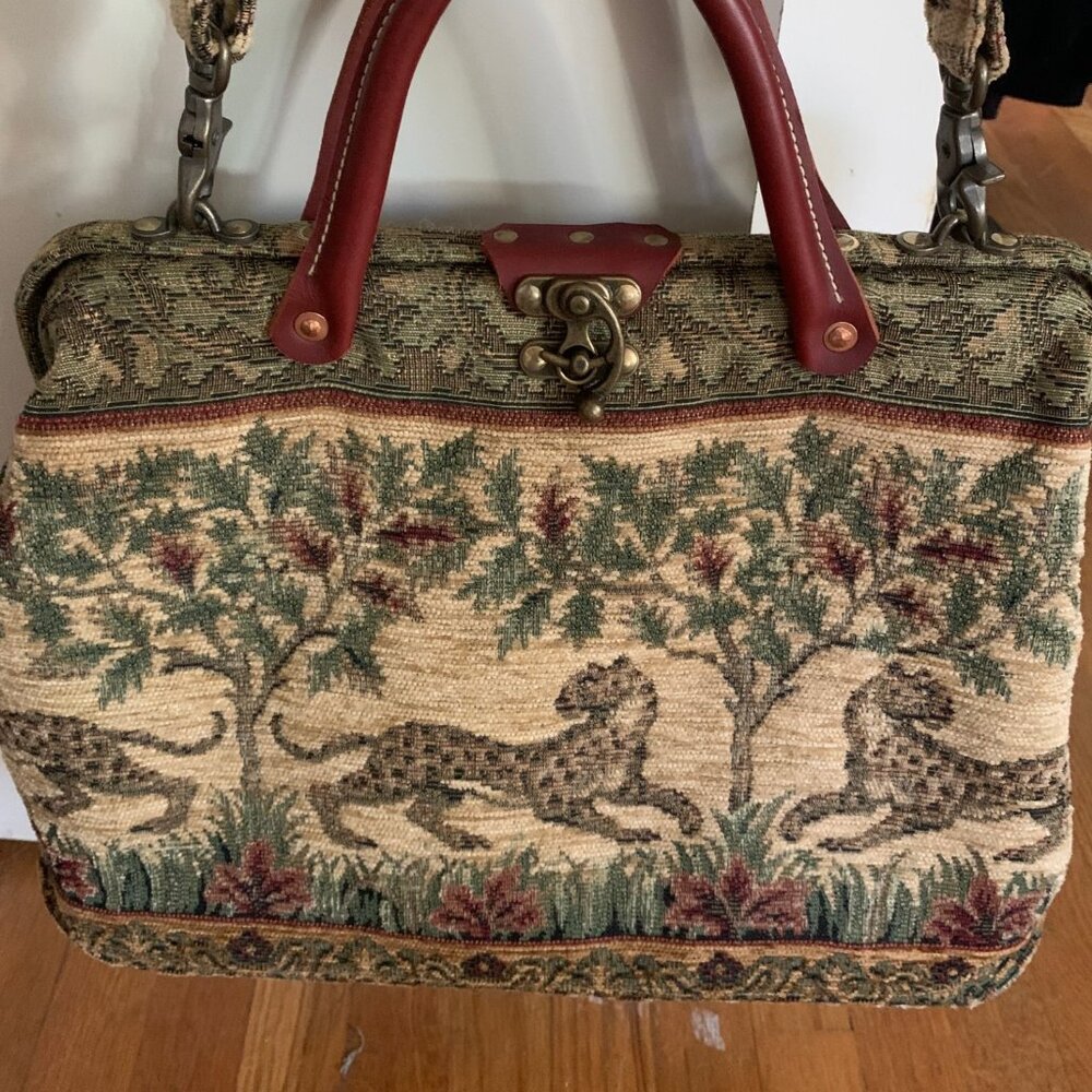 RARE Vintage Cheetah Handbag- CarpetBagger Original- Excellent - Like New